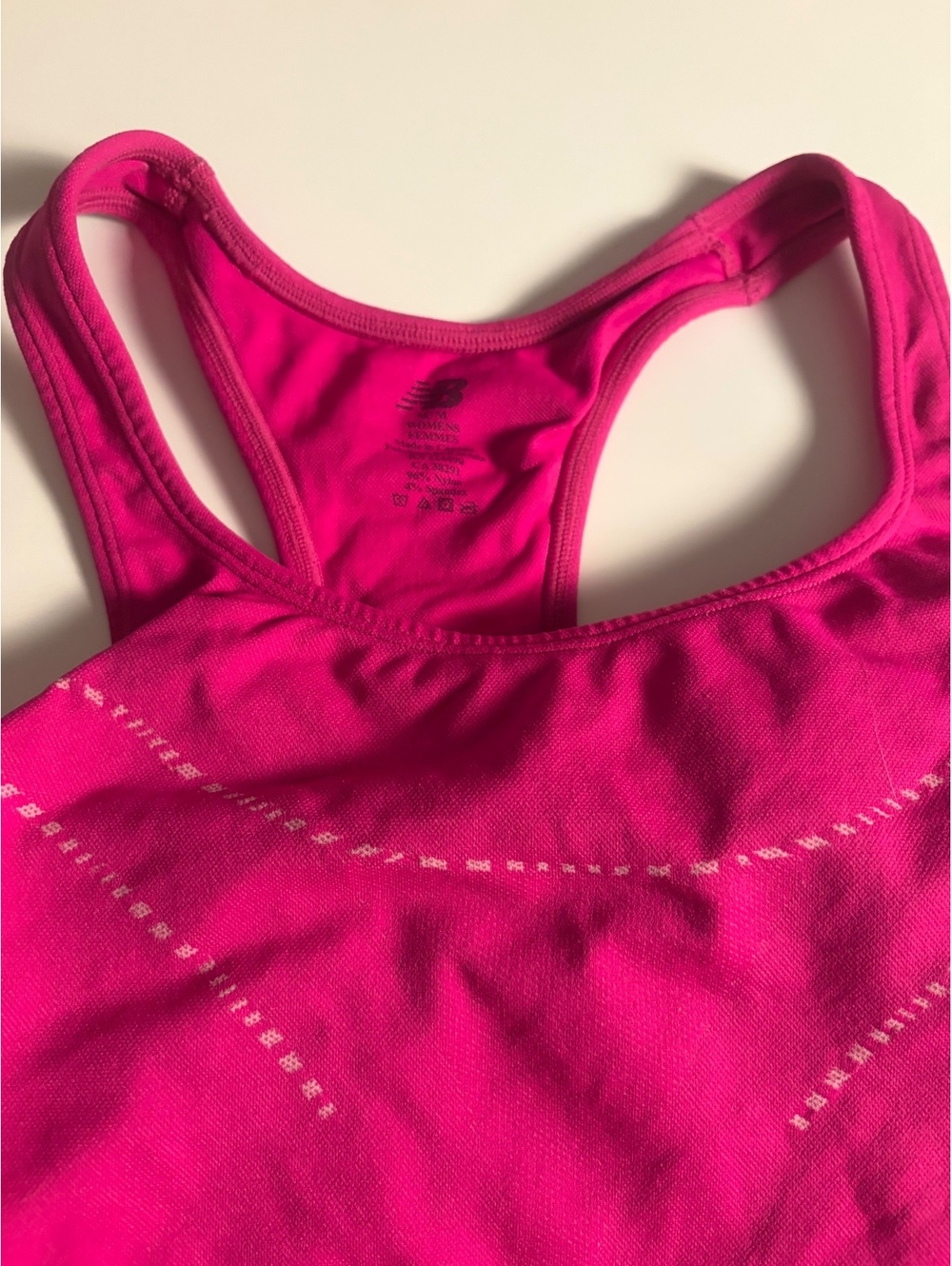 New Balance Women's Pink Racerback Tank Top